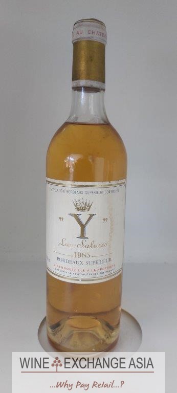 (image for) Chateau Yquem Y' Ygrec Blanc 1985 (TWI 94)-Soiled Label - WAS:$411.26